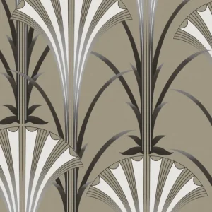 Khroma by Masureel Agathe AGA001 Grada Taupe Behang Uitverkoop