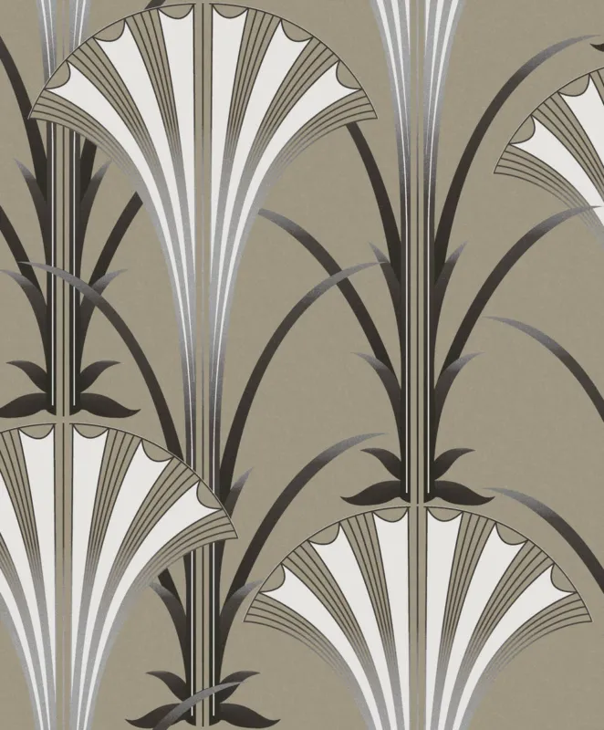 Khroma by Masureel Agathe AGA001 Grada Taupe Behang Uitverkoop