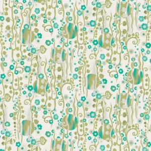 Khroma by Masureel Agathe AGA406 Mildred Aqua Behang Direct Beschikbaar