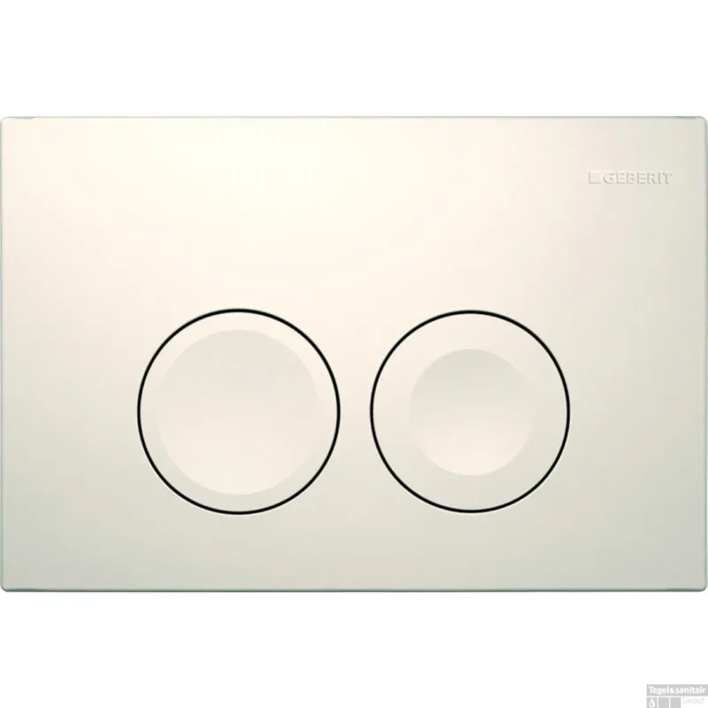 Exclusieve Aanbieding Bedieningsplaat Geberit Delta 25 Round Frontbediening Wit