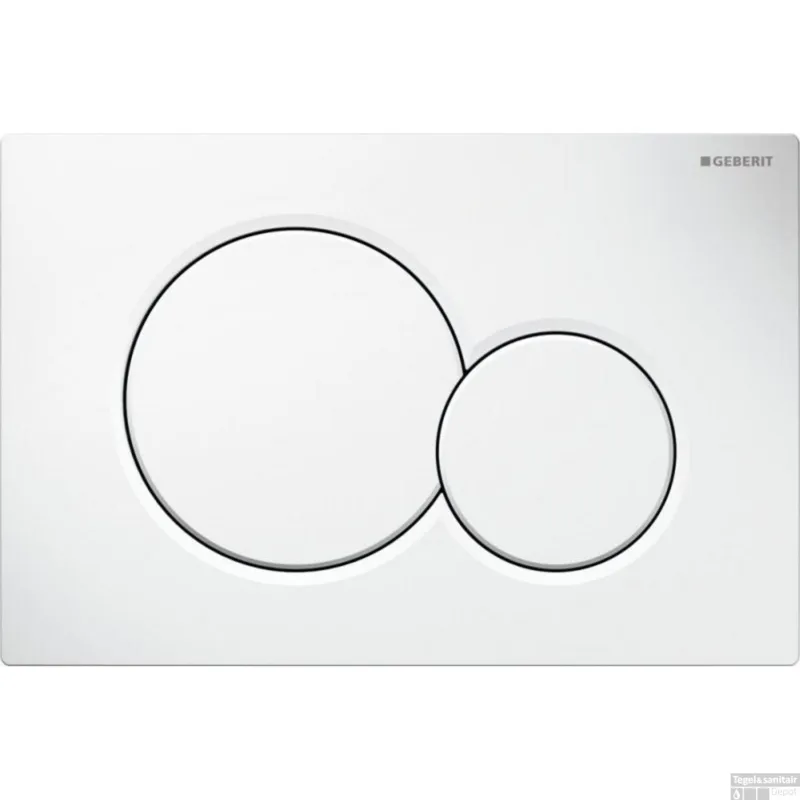 Geberit Sigma 01 Bedieningsplaat Frontbediening Wit Populair