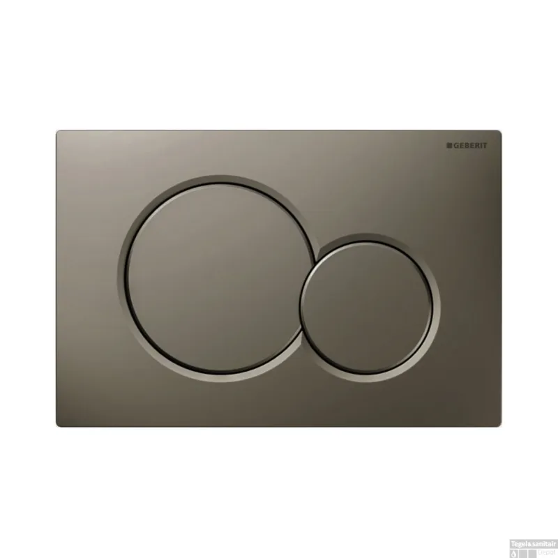 Hoge Kwaliteit Bedieningsplaat Sigma by Geberit Frontbediening Mat Donkerbruin