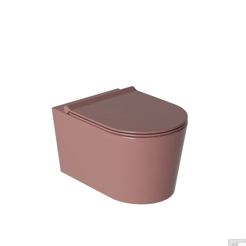 Wandcloset Salenzi Civita Glans Roze Lage Kosten