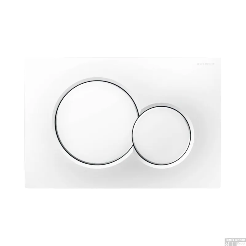 Bedieningsplaat Sigma by Geberit Frontbediening Mat Wit Koop Vandaag