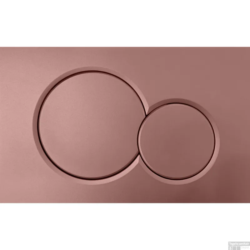 Bedieningsplaat Sigma by Geberit Frontbediening Mat Donker Roze Op = Op