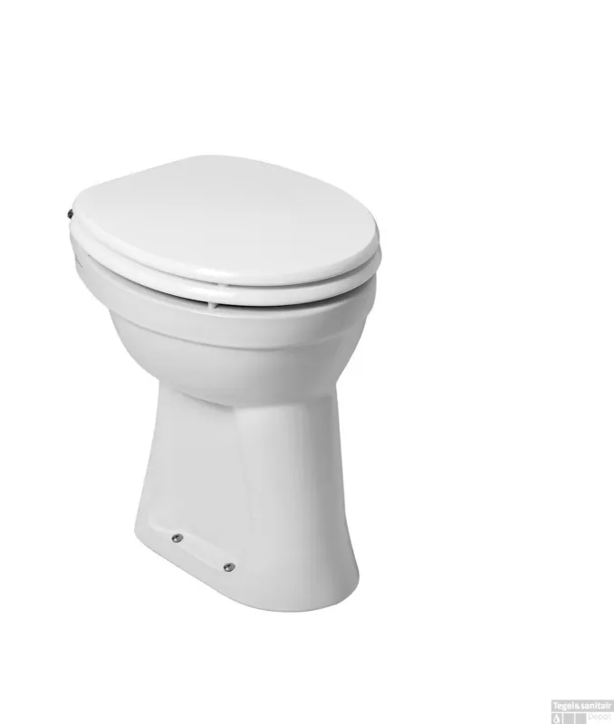Beste Prijs Toiletpot Wiesbaden Staand verhoogd +6 AO Wit (exclusief zitting)