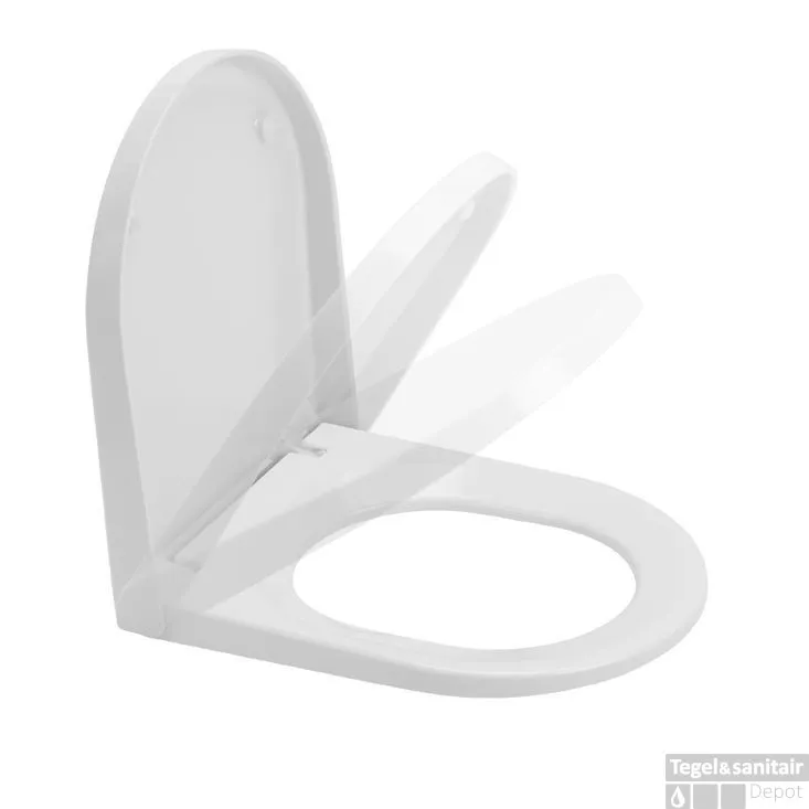Toiletzitting Sanindusa Urb.y Softclose Clip Off met Bevestigingsmateriaal Wit Lage Kosten