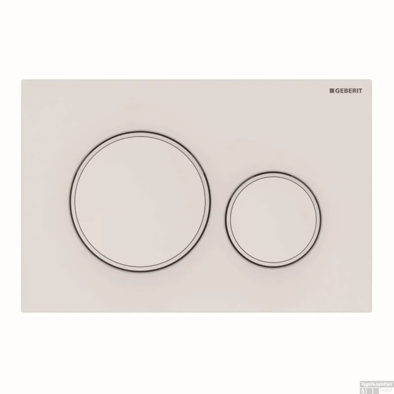 Bedieningsplaat Geberit Sigma 20 2-Toets Spoeling Easy-To-Clean Mat Wit Hoge Kwaliteit
