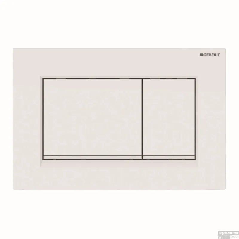 Koop Vandaag Bedieningsplaat Geberit Sigma 20-Square Toets Spoeling Mat Wit Glans Wit