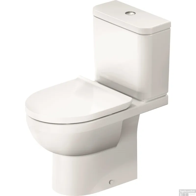 Duoblokpot Duravit No.1 Diepspoel Rimless Zonder Reservoir 36.5x65.5x42cm PK Hoogglans Wit Nu Kopen