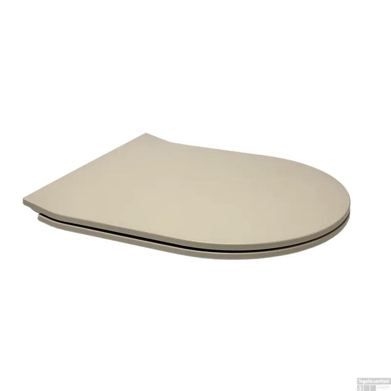 Toiletzitting BWS Calitri Softclose ClipOff Slim Mat Taupe Lage Kosten