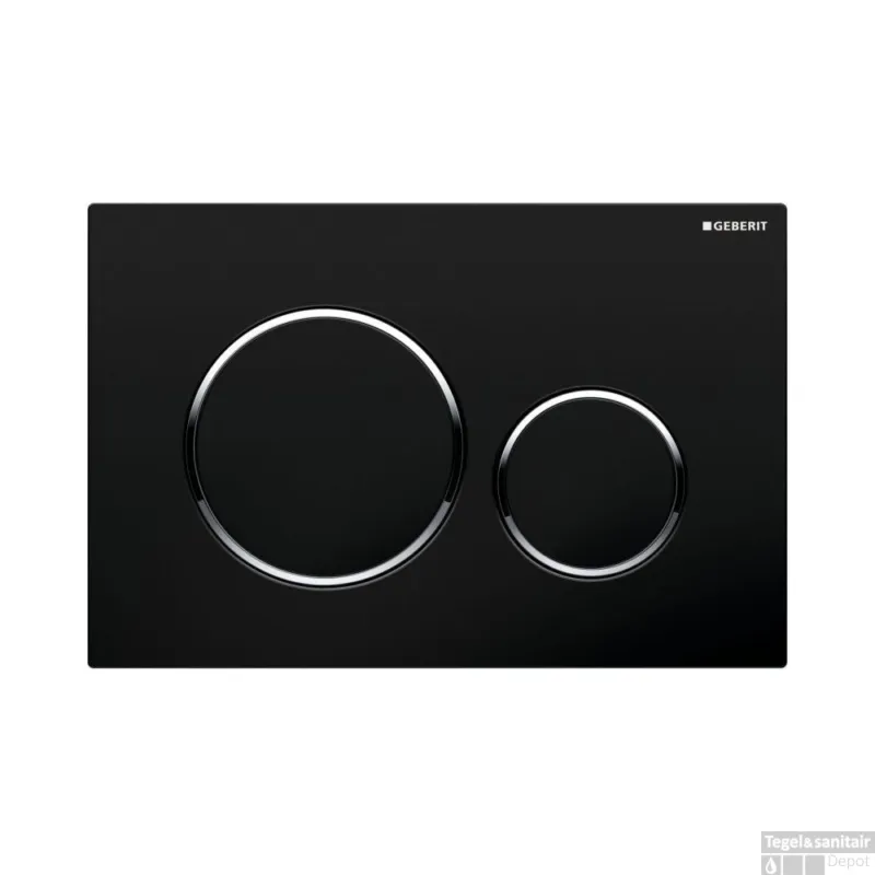 Bedieningsplaat Geberit Sigma 20 DF Zwart Meest Verkocht