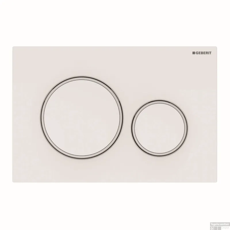 Bedieningsplaat Geberit Sigma 20 2-Toets Spoeling Mat Wit Glans Wit Populair