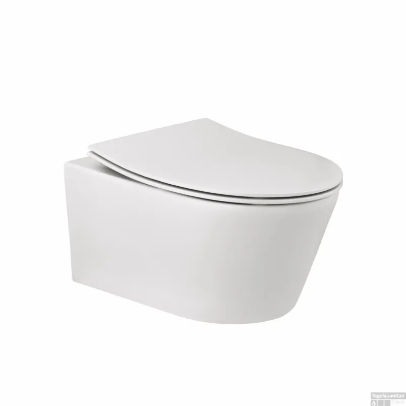 Wandtoilet BWS Calitri Urb.y 48 cm Rimfree Compact Wit Goedkoop