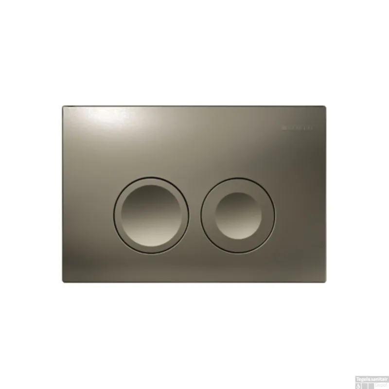 Bedieningsplaat Delta 25 by Geberit Frontbediening Mat Donkerbruin Beperkte Voorraad