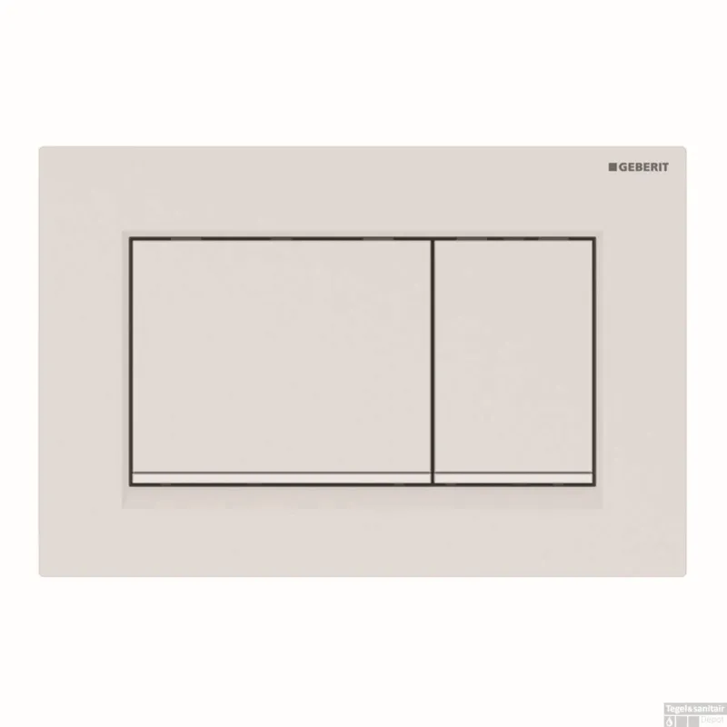 Beperkt Aanbod Bedieningsplaat Geberit Sigma 20-Square Toets Spoeling Easy-To-Clean Mat Wit