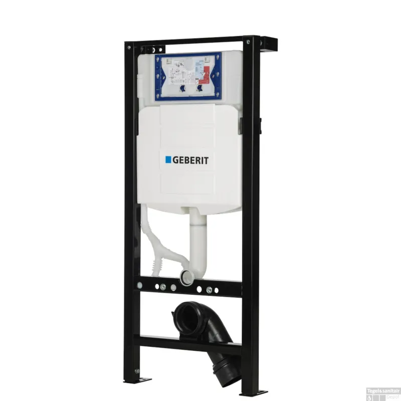 Lage Prijs Plieger UP320 Inbouwreservoir Zelfdragend Met Geberit Reservoir Dualflush Frontbediening en Isolatiemat Zwart