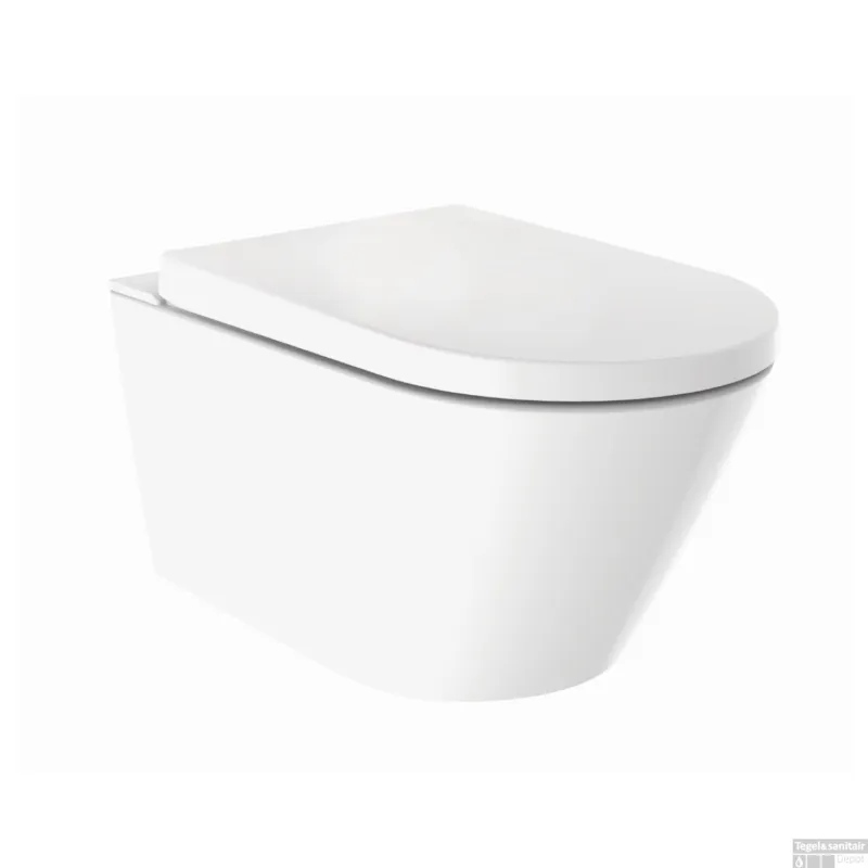 Douche WC Wiesbaden Vesta-ECO Randloos Wandcloset Wit Rechtstreeks Van De Fabrikant
