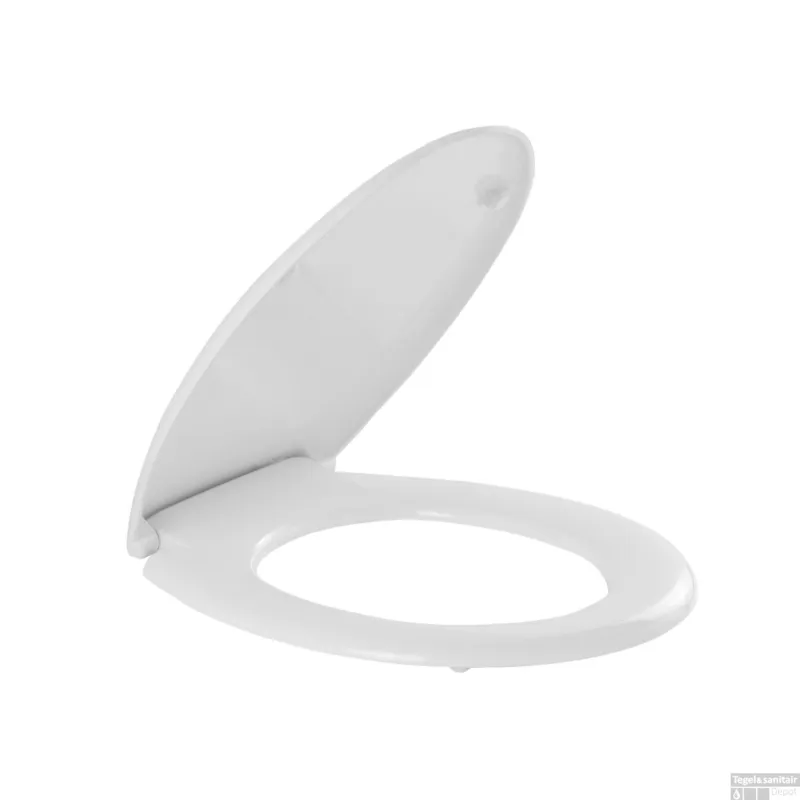 Lage Prijs Toiletzitting Sanindusa Cetus Basic Softclose Clip Off met Bevestigingsmateriaal Wit