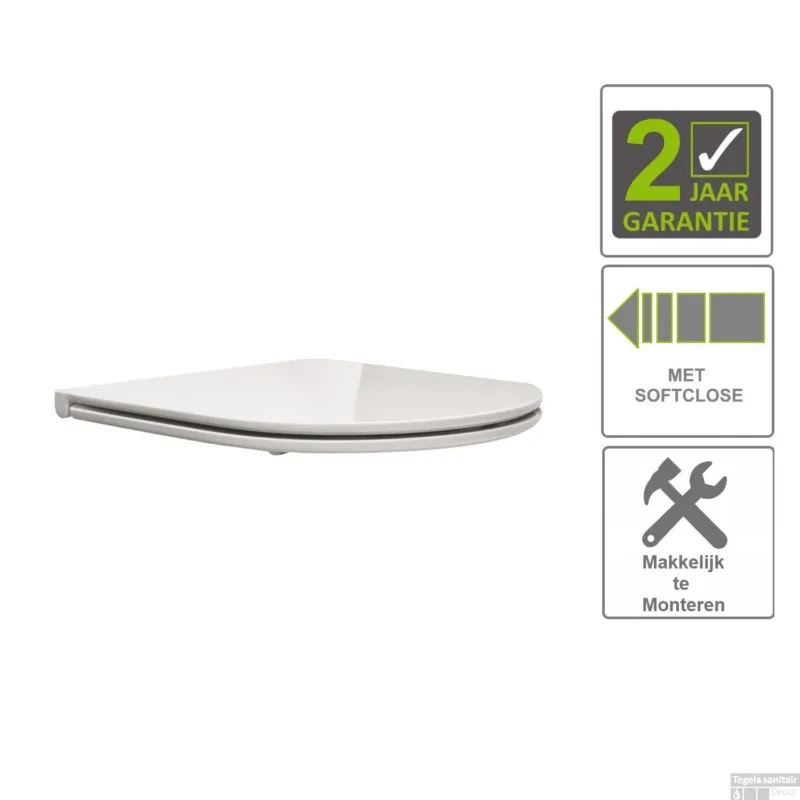 BWS Closetzitting Flatline 2.0 Met Deksel Wit Koop Online