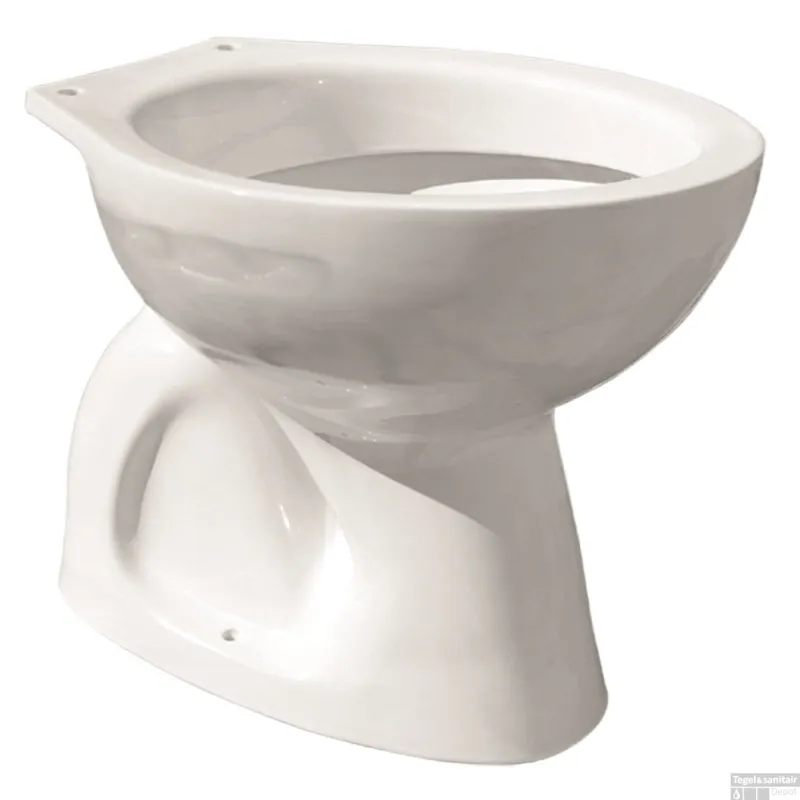 Finale Uitverkoop Vrijstaande Toiletpot Van Marcke ISIFIX Verborgen Vloeraansluiting S 12 cm Wit