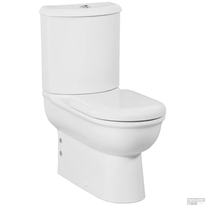 Favoriet Toiletpot Staand BWS Selin Onder En Muur Aansluiting Wit