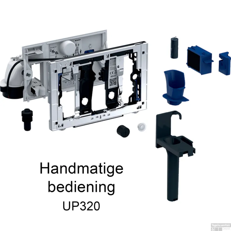 Geurzuiveringsmodule Geberit Duofresh Met Toiletstickhouder Handmatig UP320 Sigma 12 Achterplaat Antracietgrijs of Glanschroom Rechtstreeks Van De Fabrikant