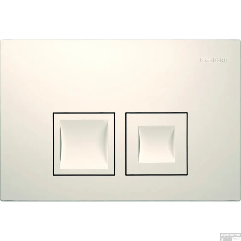 Drukplaat Geberit Delta 25 Square DualFlush Frontbediening Wit Nieuw