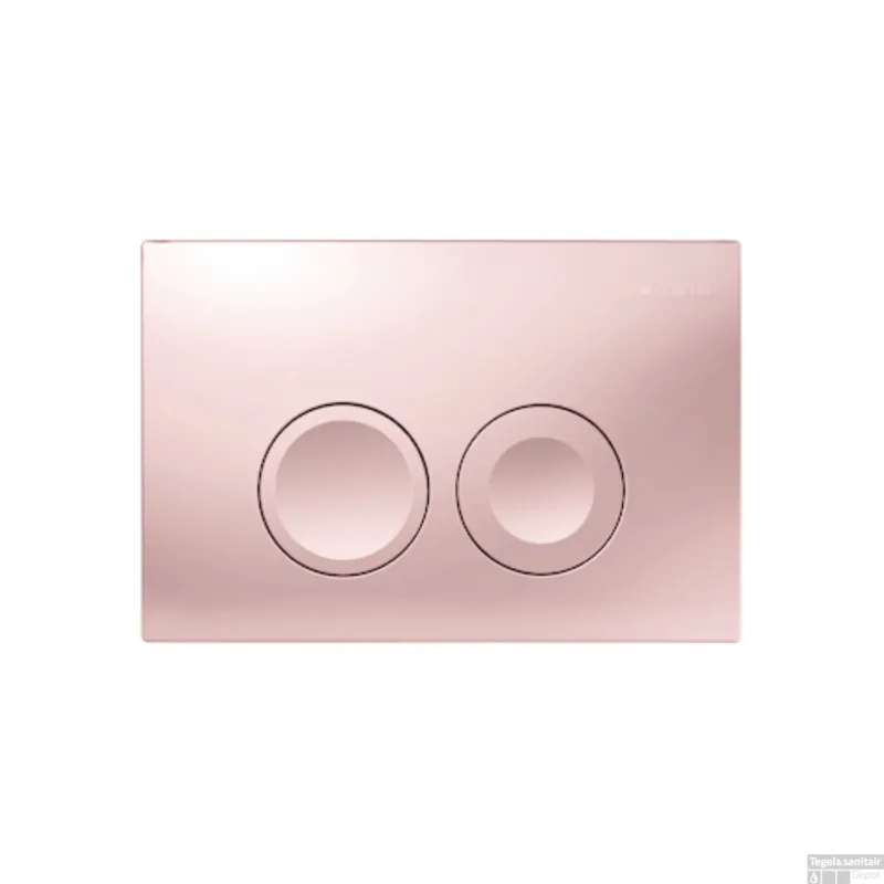 Bedieningsplaat Delta 25 by Geberit Frontbediening Mat Roze Favoriet