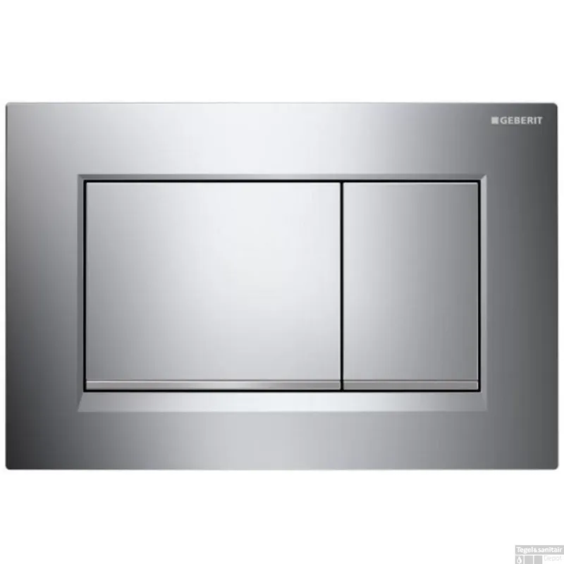 Drukplaat Geberit Sigma 20 Square DF Chroom Alleen Vandaag