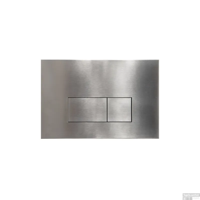 Bestseller Bedieningsplaat Qeramiq Push Met DualfFush Frontbediening Metaal Rechthoek Steel