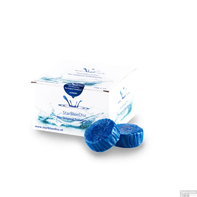 Betaalbaar 12 Geberit StarBlueDisc Toiletblokjes Blauw Halfjaar verpakking