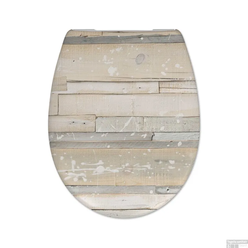 Toiletzitting Cedo Pastel Wood Grijs Bruin Direct Verzonden