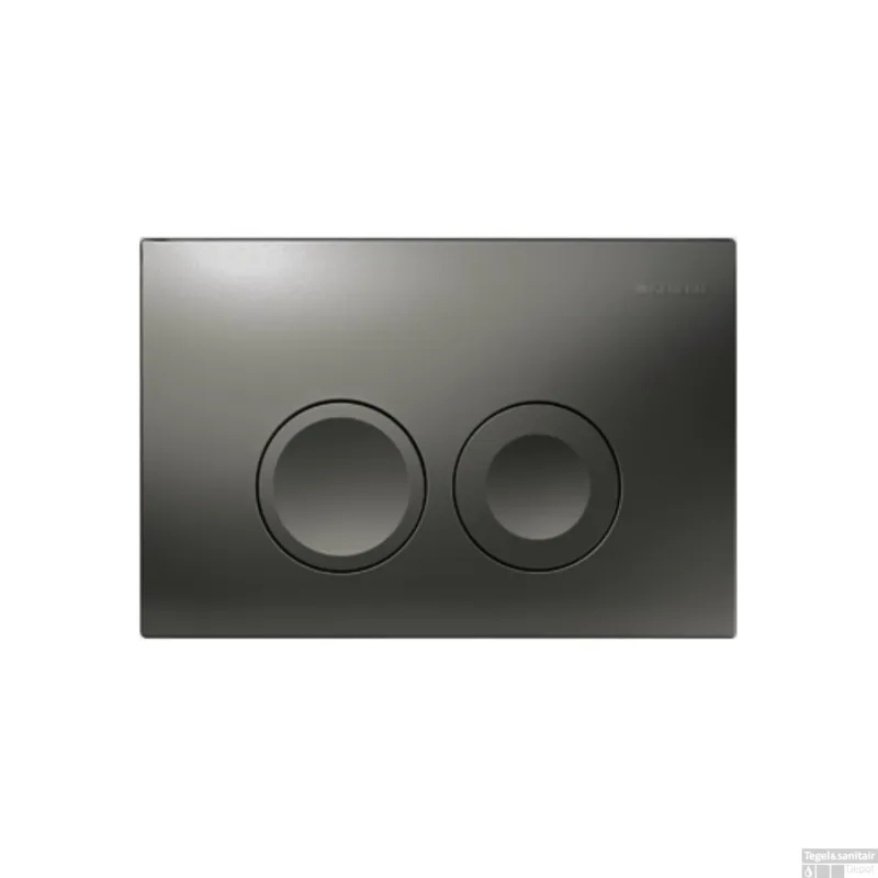 Bedieningsplaat Delta 25 by Geberit Frontbediening Mat Antraciet Beperkt Aanbod
