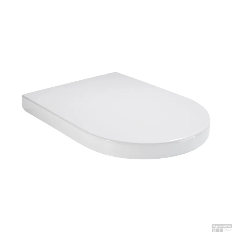 Toiletzitting BWS Vesta Soft-close Tbv Wandcloset 52cm Mat Wit Tijdelijk Beschikbaar