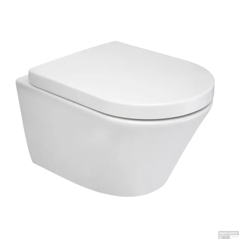 BWS Wandcloset Vesta 52cm Soft Close Diepspoel Inclusief Zitting Beperkt Aanbod