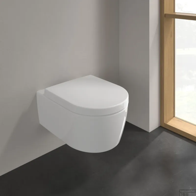 Uitverkoop Villeroy & Boch Avento Pack Wandcloset Directflush Softclose Quickrelease Glans Wit