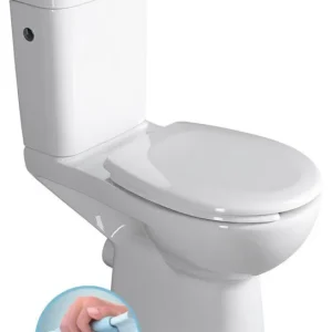 Toilet Sapho Handicap Combi-toilet Randloos P-uitgang 37.5x67.5x86.5cm Wit Koop Online