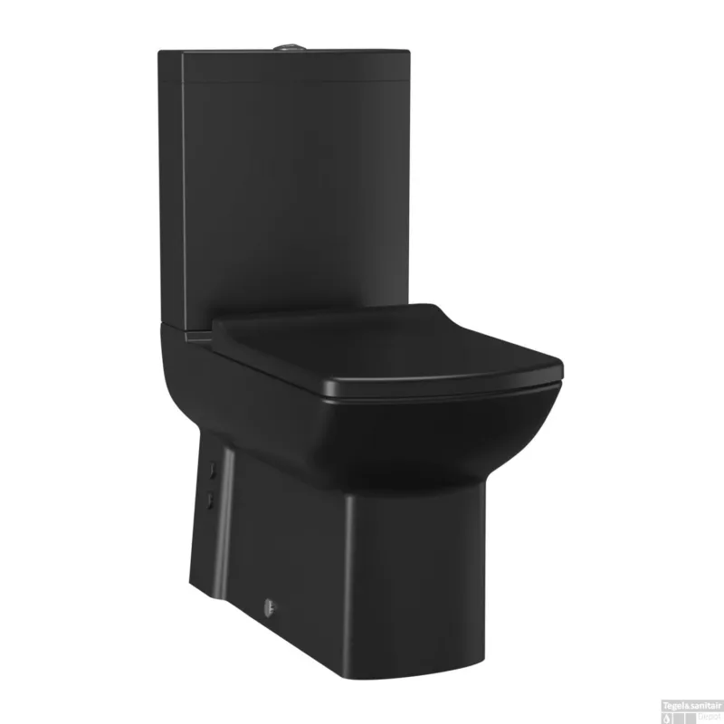 Laatste Kans Boss & Wessing Staande Toiletset Lara Mat Zwart Compleet