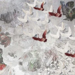 Seizoensaanbieding Behang Noordwand Vanilla Lime 014372 Fly Away