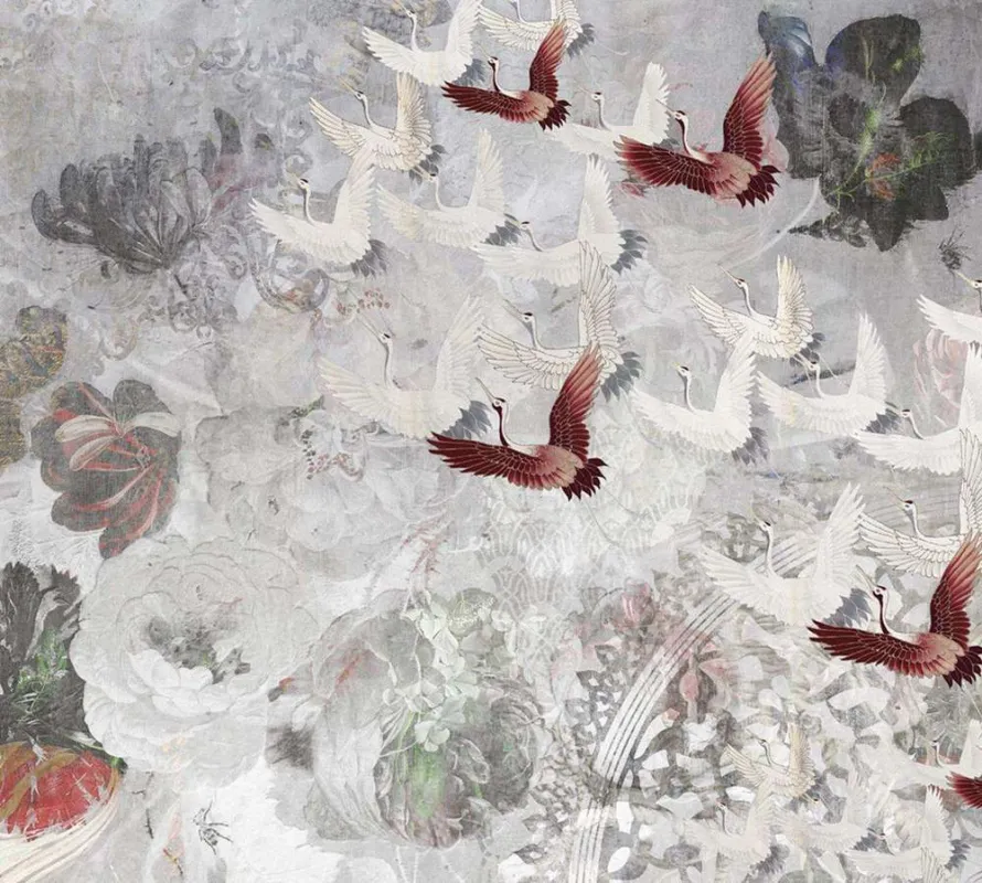 Seizoensaanbieding Behang Noordwand Vanilla Lime 014372 Fly Away