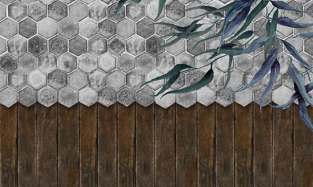Koop Vandaag Behang Noordwand Vanilla Lime 014261 Floral Tiles