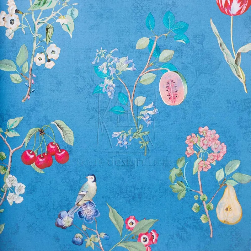 Laatste Kans Eijffinger PiP IV Cherry PiP Dark Blue 375025 Behang