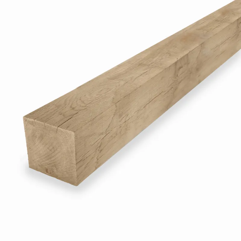 eiken - balk Eiken balk - 100x100 mm - fijnbezaagd / ruw - balk voor buiten - eikenhout AD 20-25% - Eiken balk - 100x100 mm - ruw: 400 cm Voordeelprijs