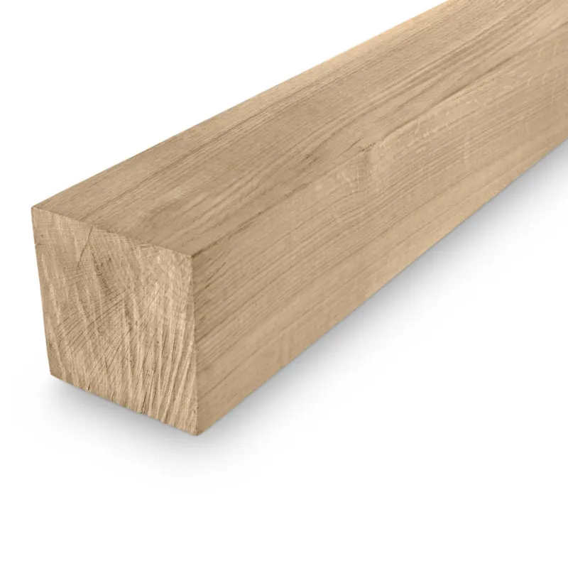 Gratis Retour eiken - balk Eiken balk - 190x190 mm - geschaafd - balk voor buiten - eikenhout AD 20-25% - Eiken balk - 190x190 mm - geschaafd: 300 cm