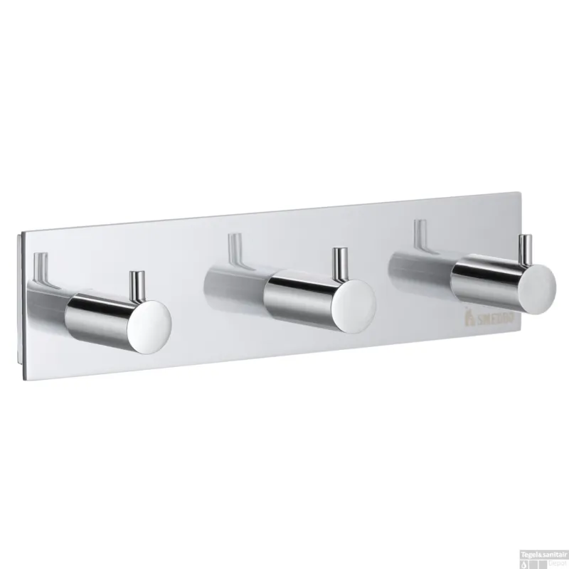 Nieuw Handdoekhaak Smedbo Pool Met Drie Haken 16.5 x 4 cm Chroom
