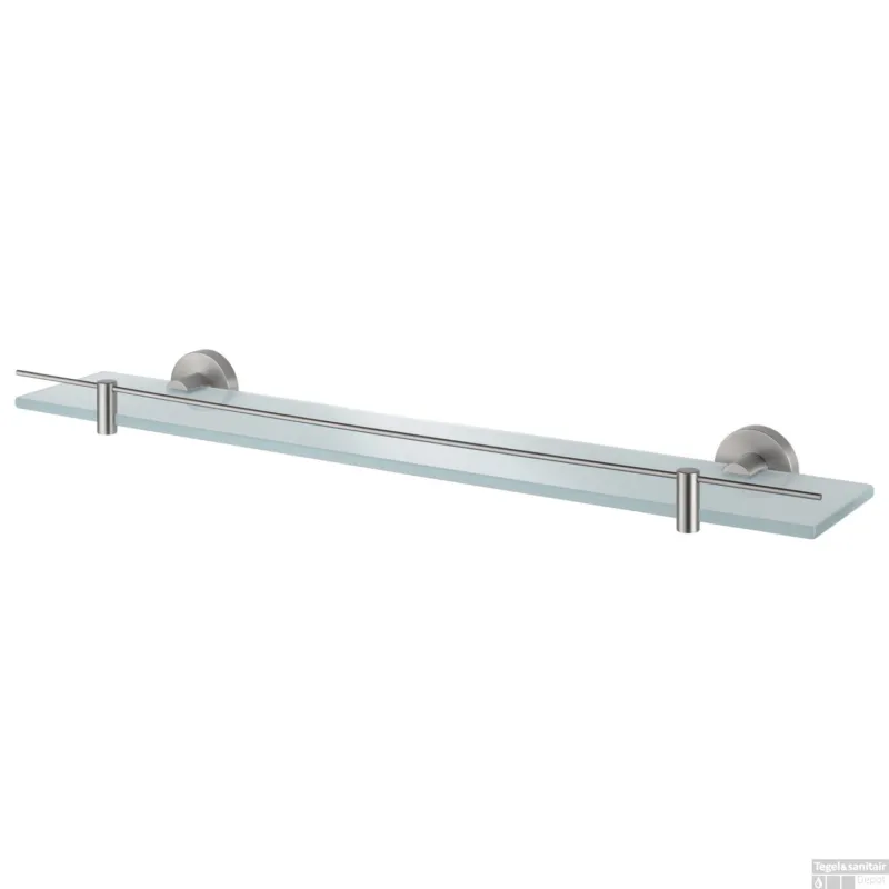 Hoekplanchet Flaconhouder Haceka Kosmos Tec 62x10 cm Mat Chroom Gereduceerde Prijs