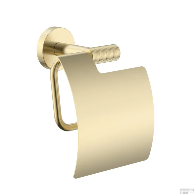 Toiletrolhouder BWS Sensa Met Klep Geborsteld Goud PVD Bestel Nu