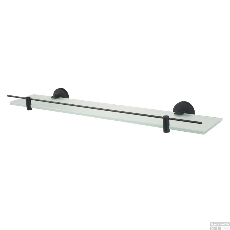 Op = Op Planchet Haceka Kosmos Glas 60x10 cm Mat Zwart