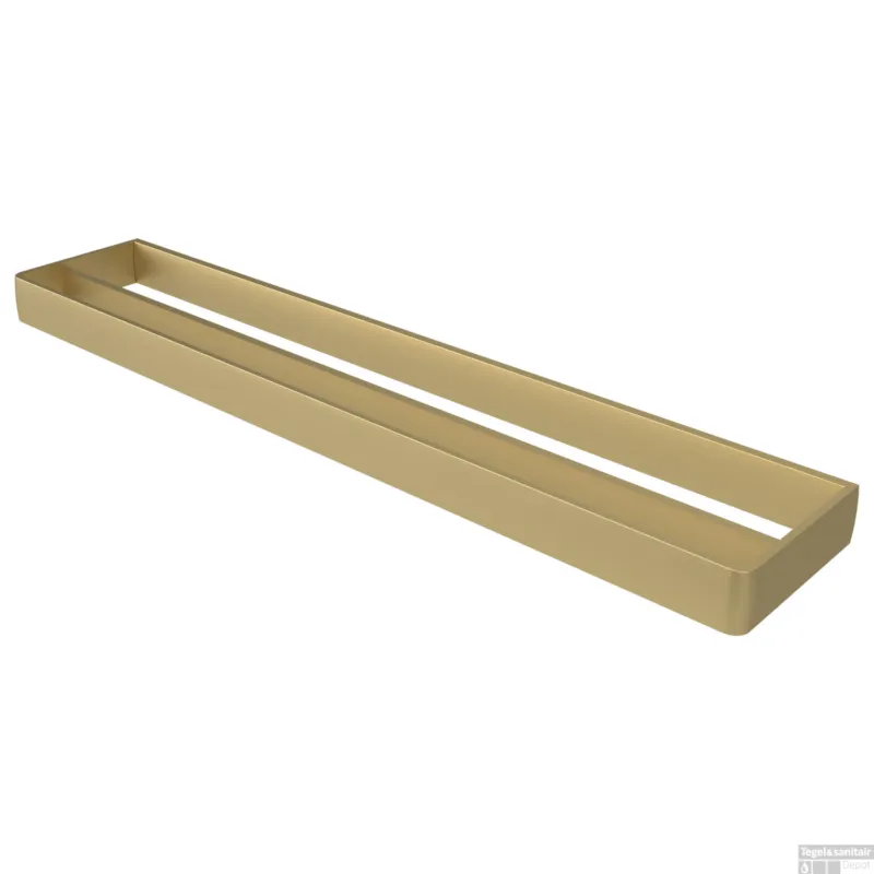 Handdoekhouder Dubbel Haceka Aline Gold 60,8x3,5 cm Aluminium Mat Goud Snelle Levering
